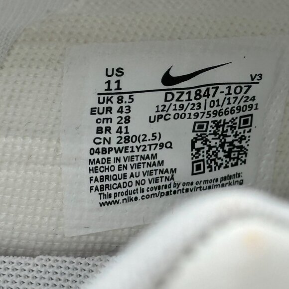 Women's Nike Air Force1 Shadow Sail-Armory Navy-Glacier Blue DZ1847-107 Sz 11 - Picture 11 of 12